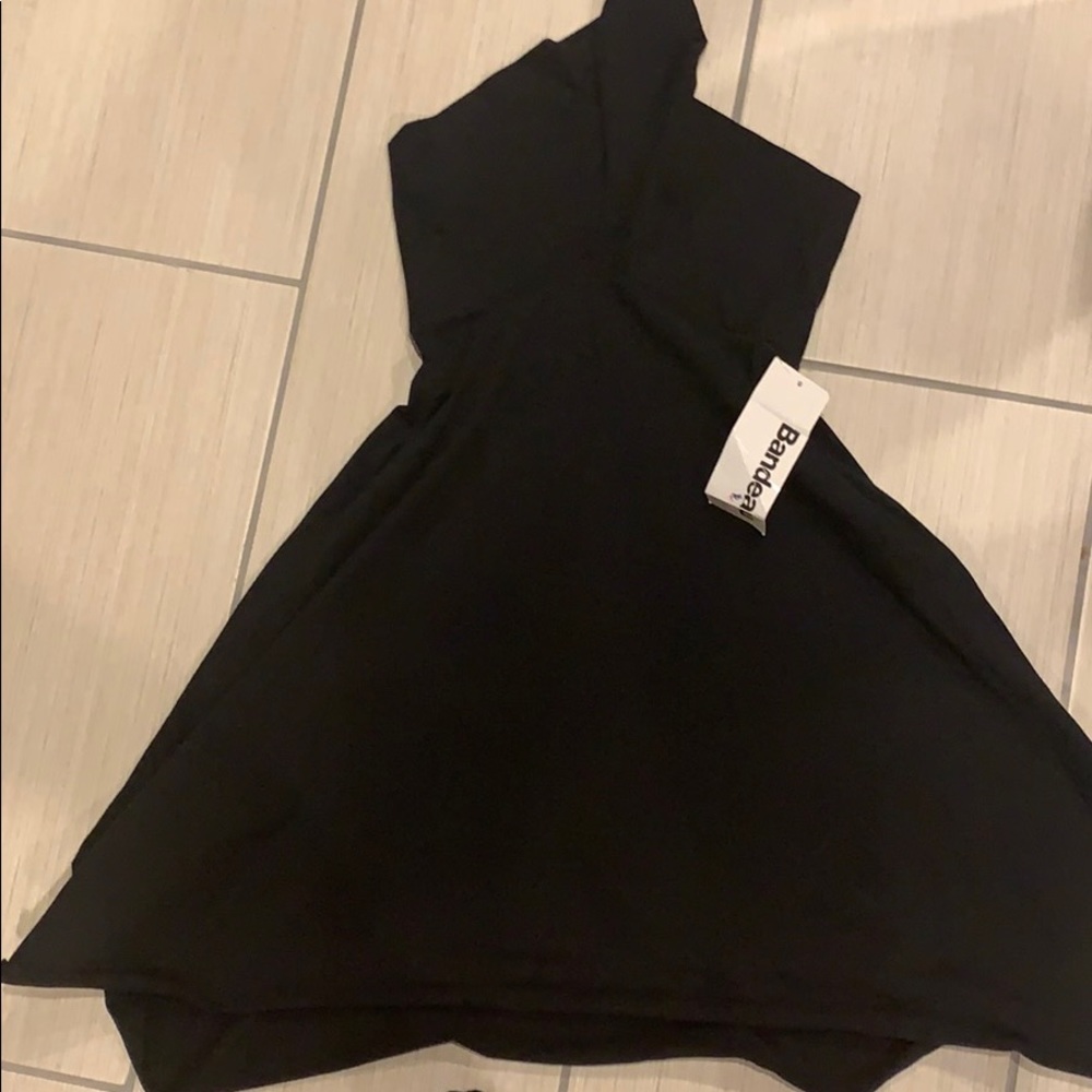 American apparel multi way knee length dress